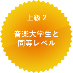 上級 2 音楽大学生と同等レベル