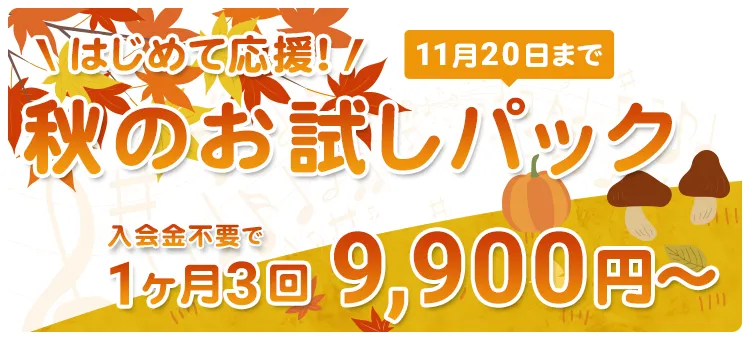 はじめて応援！秋のお試しパック